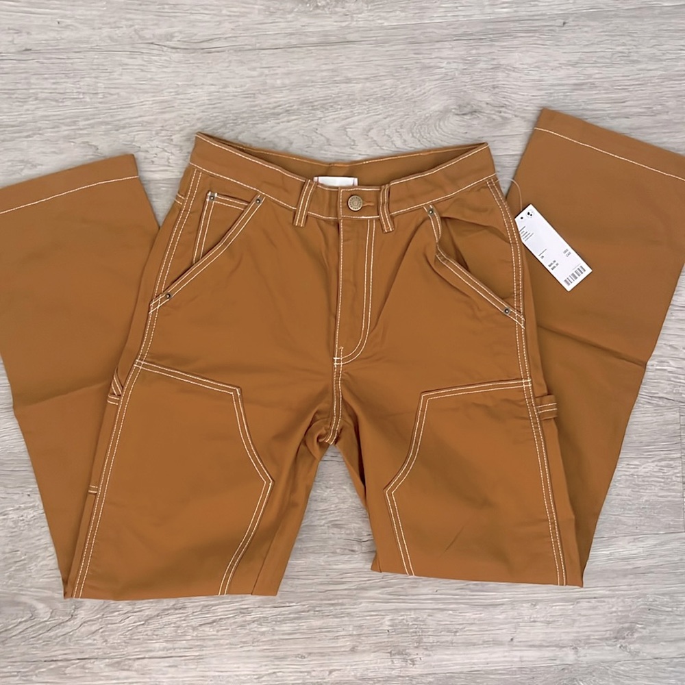 BDG Brown Canvas Carpenter Pants